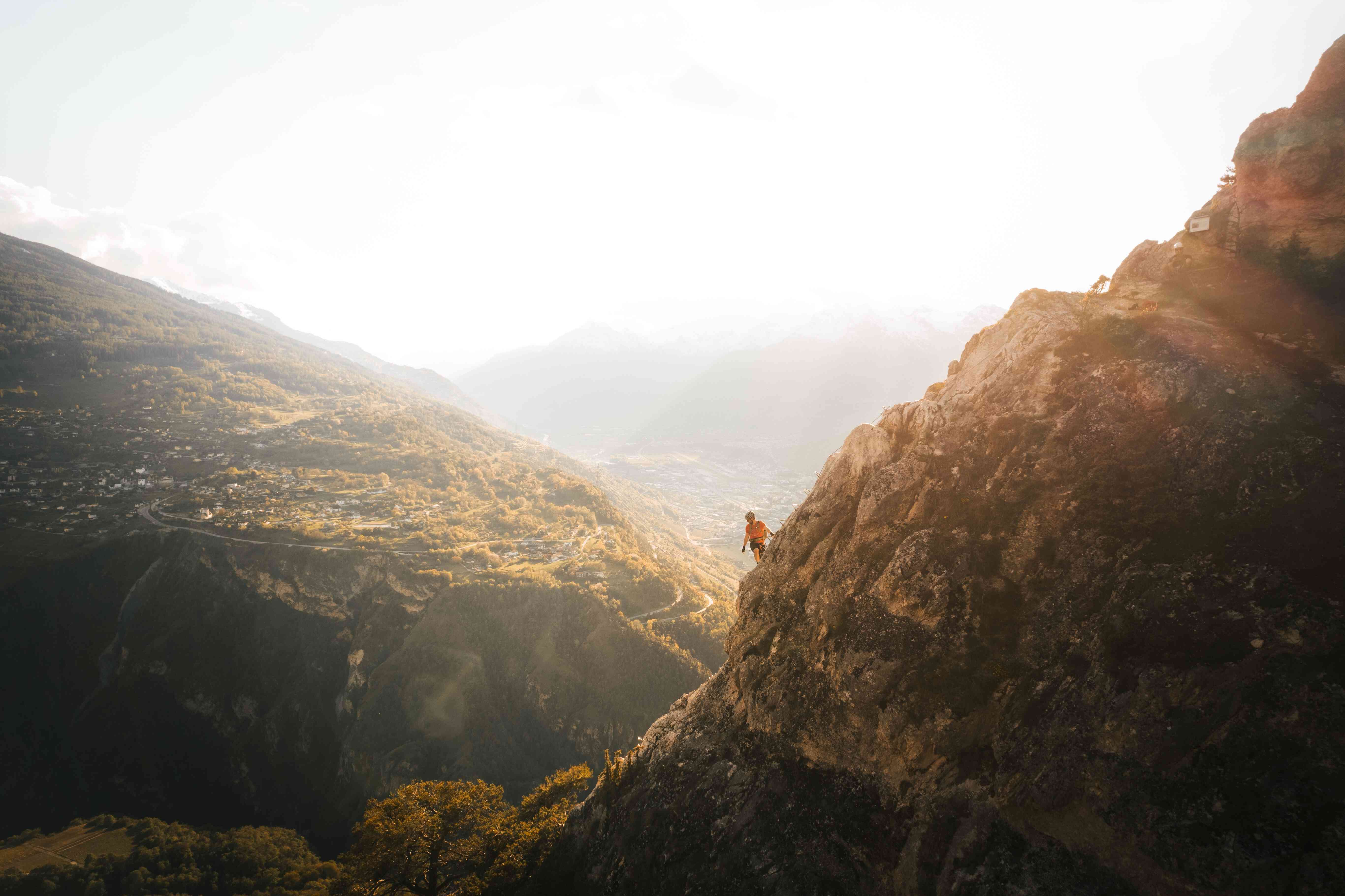 5 Routen, um beim Klettersteiggehen im Wallis Fortschritte zu machen